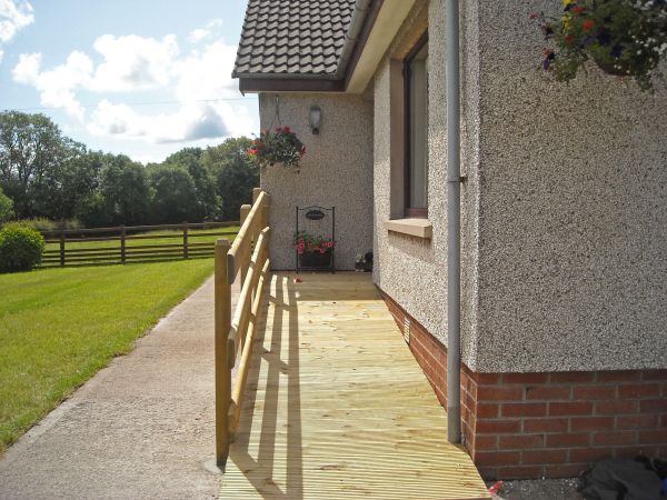 Hardwood Ramp Installation in Great Falls