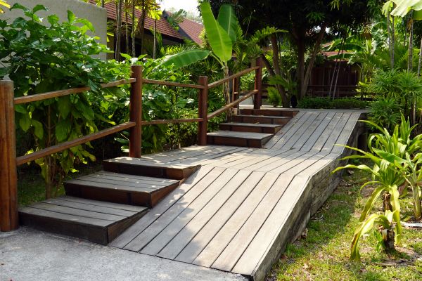 Wood Ramp Installation in Great Falls