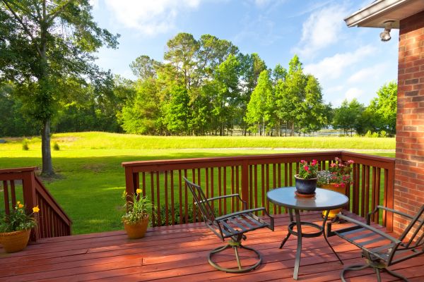 Redwood Deck Installation in Great Falls