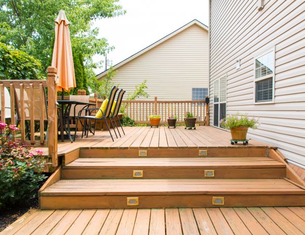 Wooden Patio Installation in Great Falls