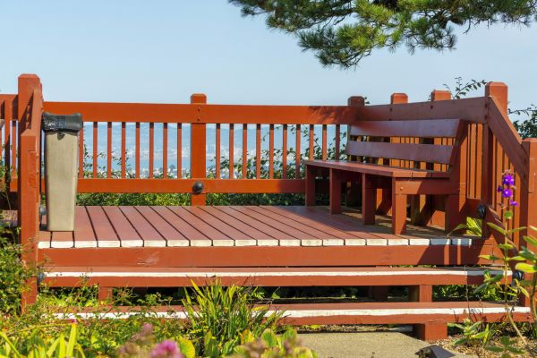 Redwood Deck Construction in Great Falls
